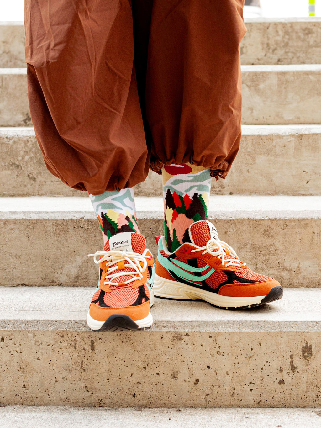 Socken Fall Mountains von DillySocks