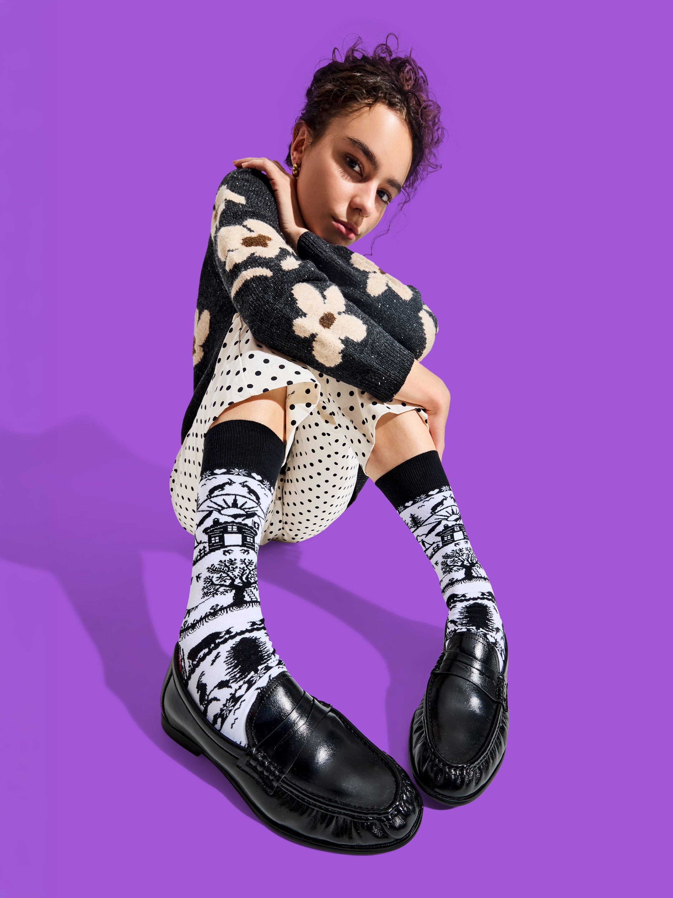 Socken Swiss Silhouette von DillySocks