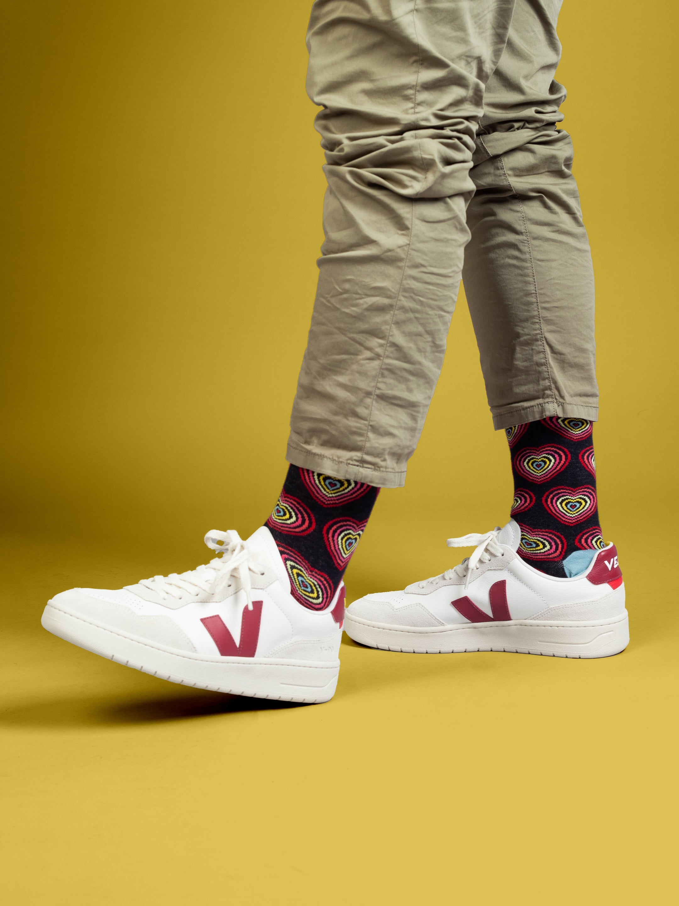 Socken Retro Hearts von DillySocks