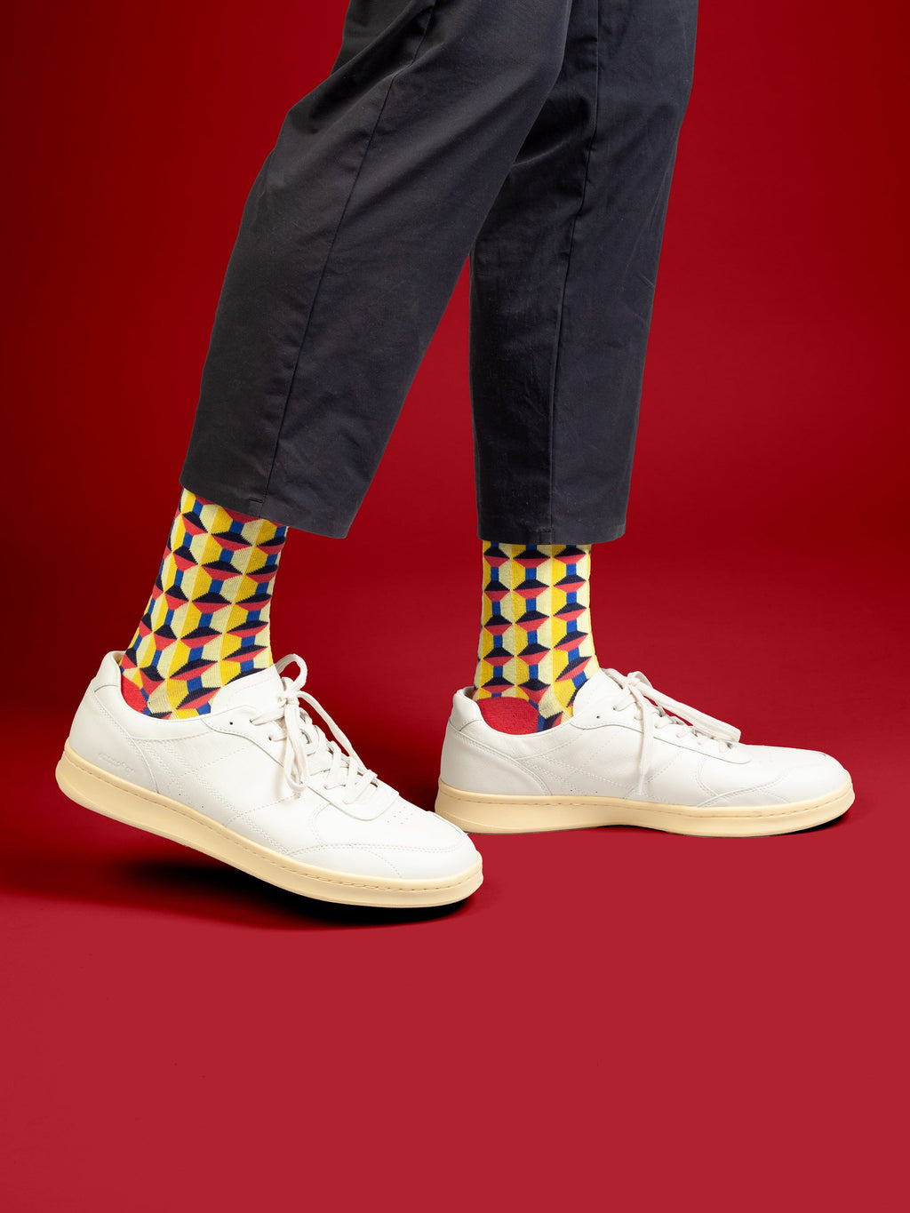 Socken Retro Tiles von DillySocks