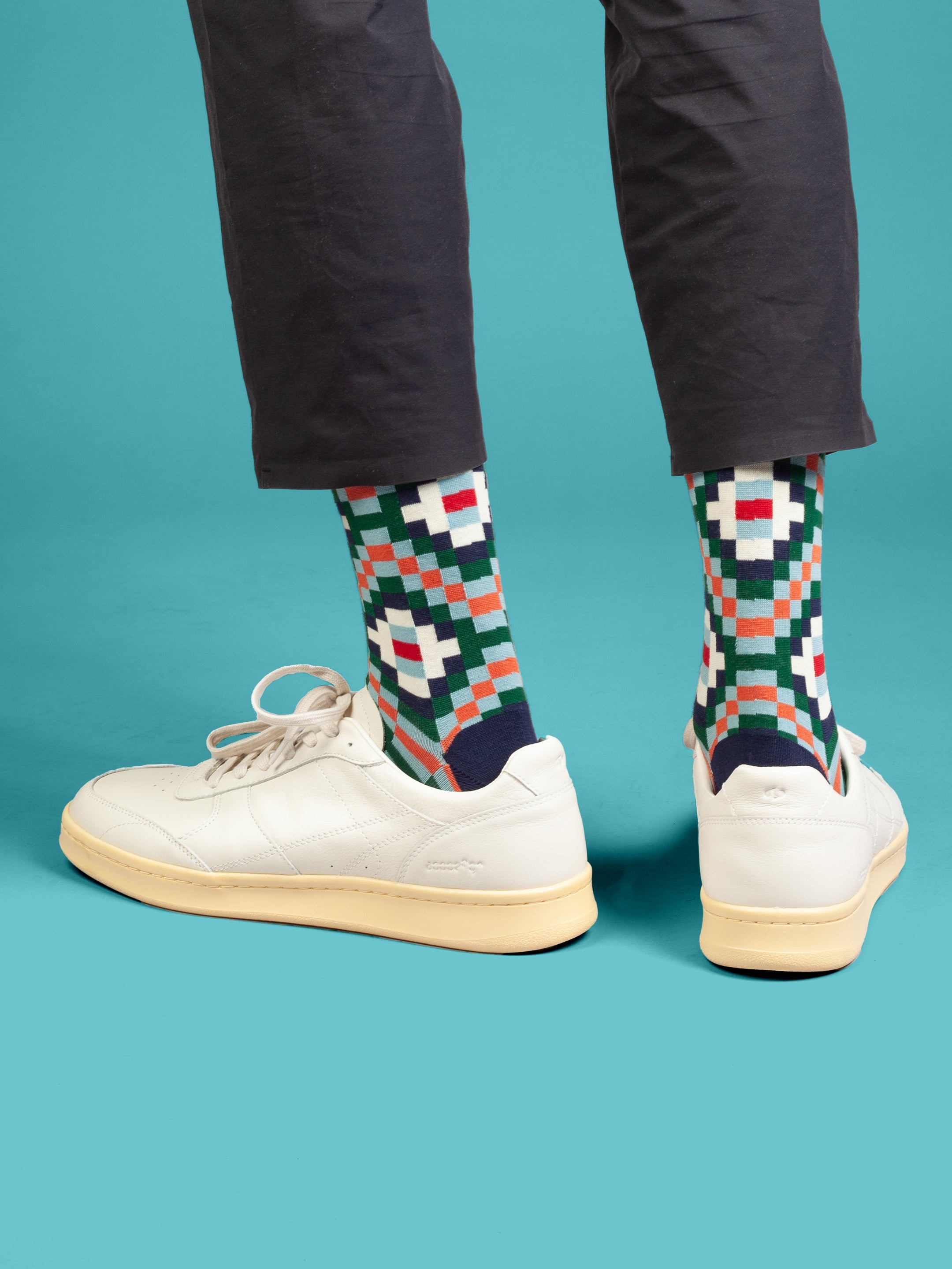 Socken Tribal Tiles von DillySocks