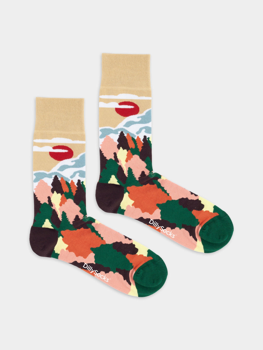 Socken Fall Mountains von DillySocks