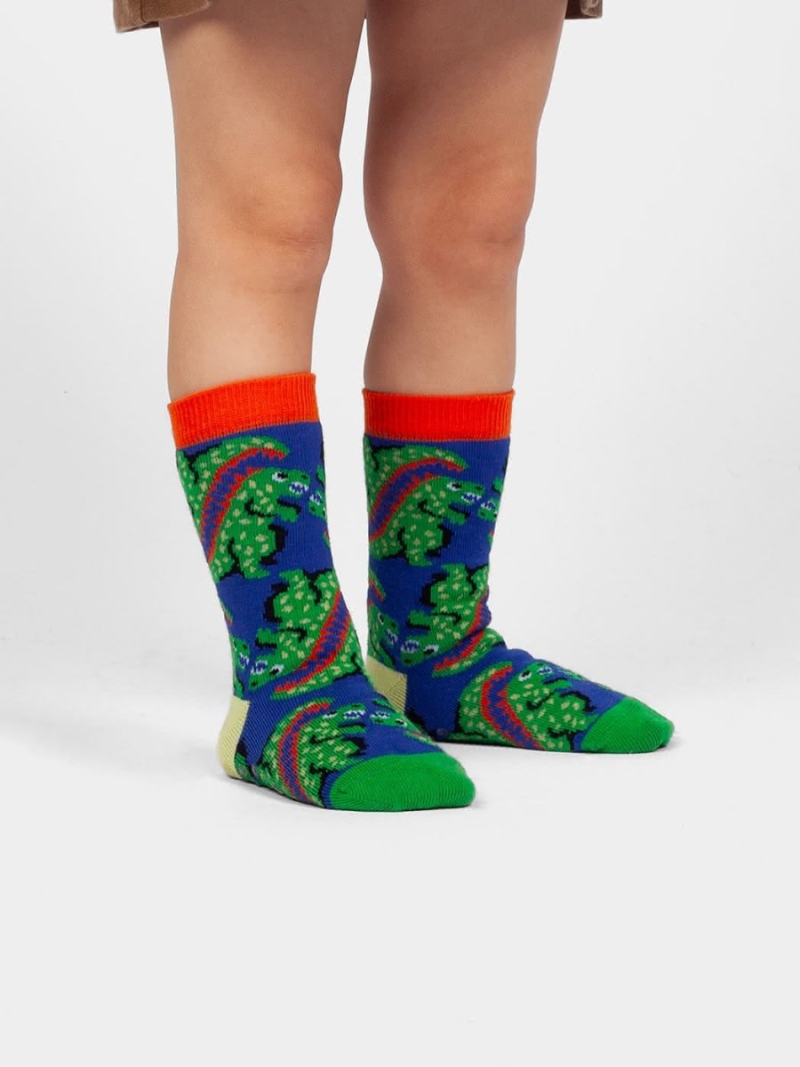 Anti - Rutsch Kindersocken Lil Ur Ex the T Rex Non - Slip von DillySocks