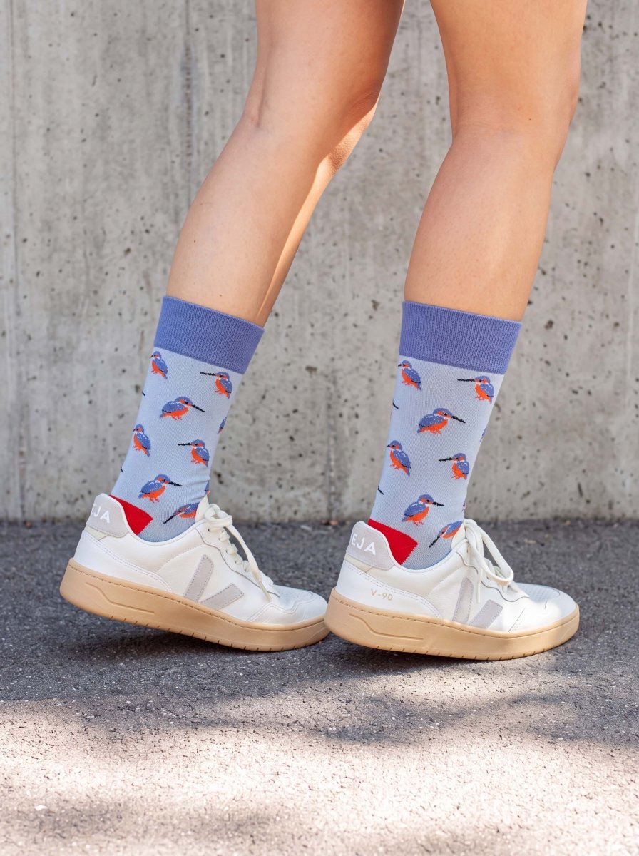 Bunte Socken Blue Kingfisher von DillySocks