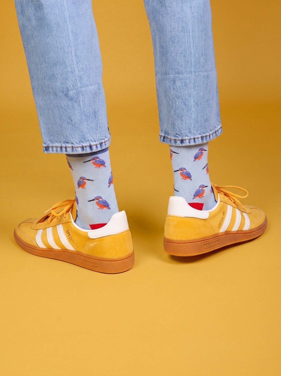 Bunte Socken Blue Kingfisher von DillySocks