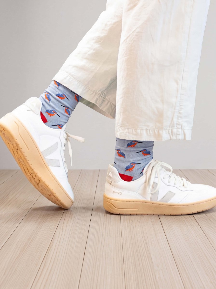 Bunte Socken Blue Kingfisher von DillySocks