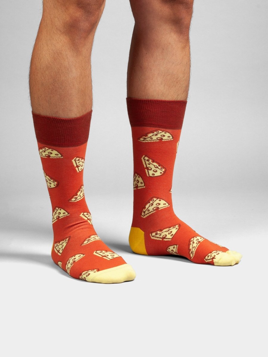 Bunte Socken Cheese Bites von DillySocks