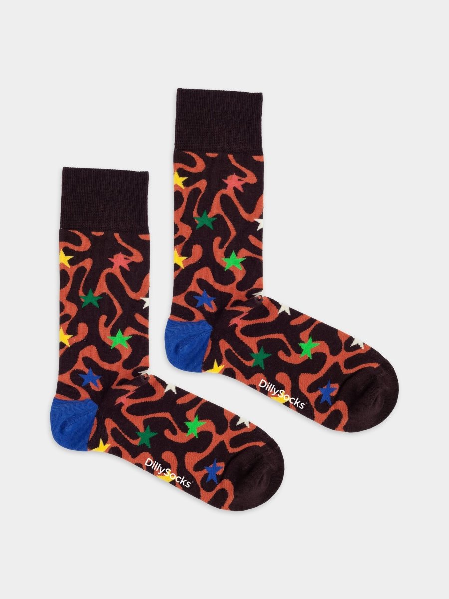 Bunte Socken Cosmic Camo von DillySocks