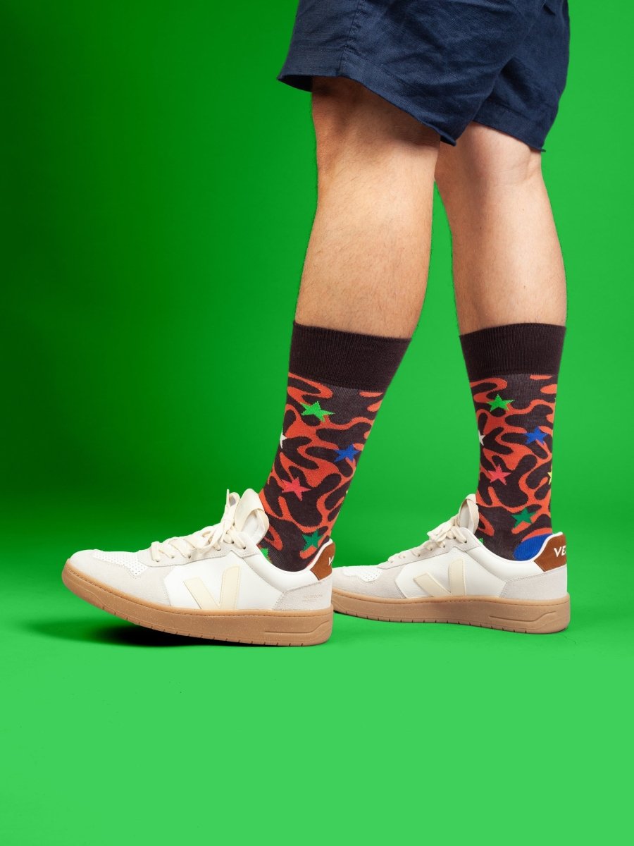 Bunte Socken Cosmic Camo von DillySocks