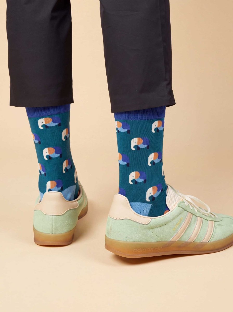 Bunte Socken Elevated Elephant von DillySocks