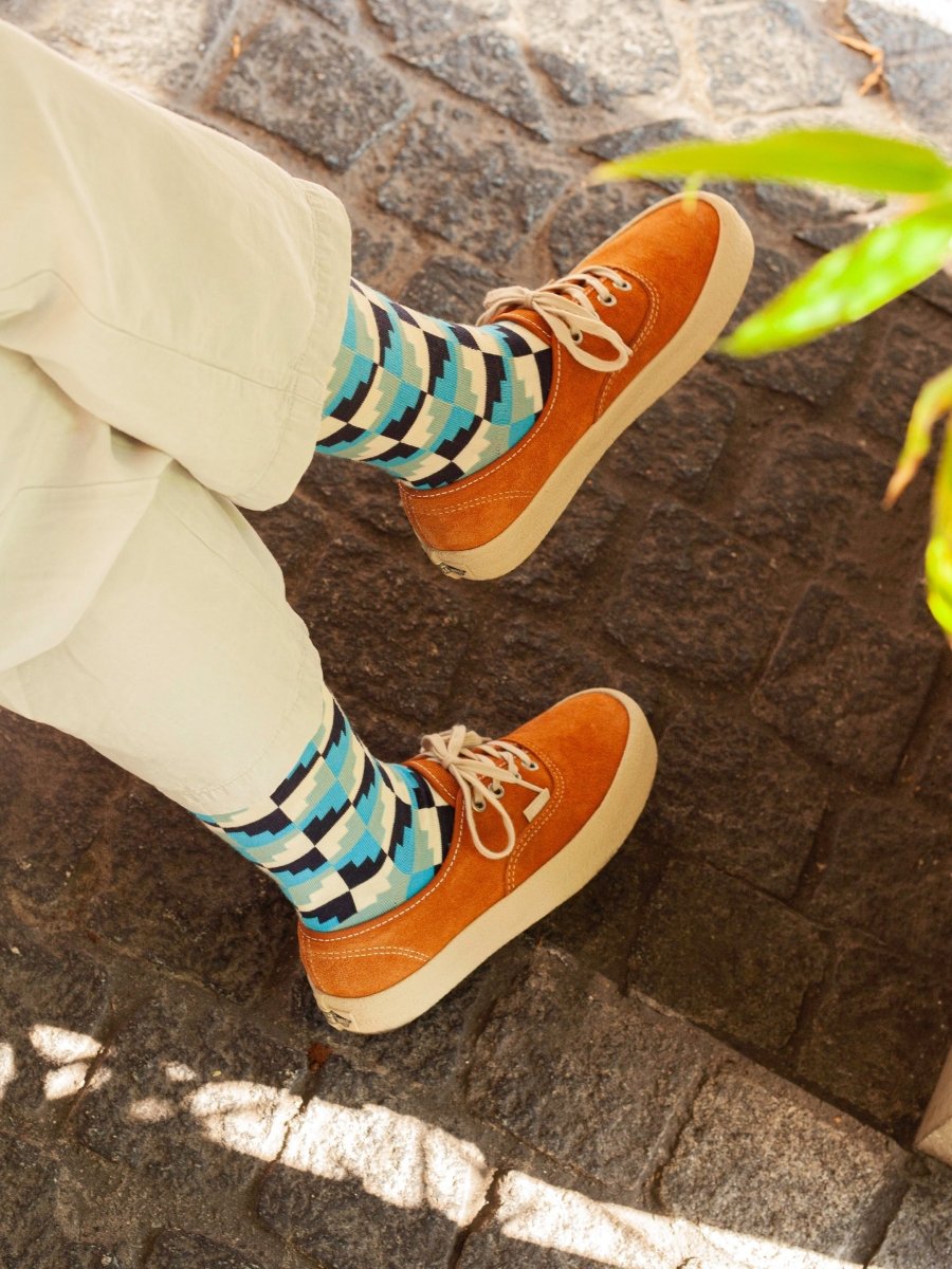 Bunte Socken Frosty Cubes von DillySocks