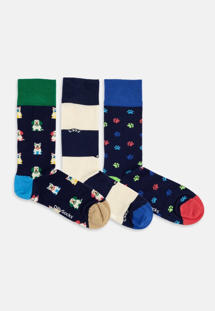 Bunte Socken Good Dog Energy (3er Pack) von DillySocks