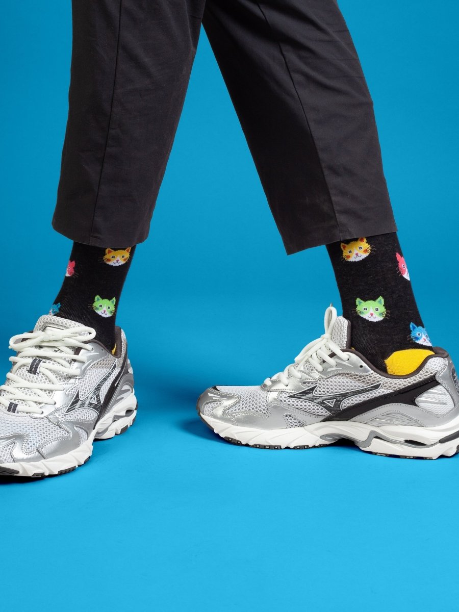 Bunte Socken Kitty Parade von DillySocks