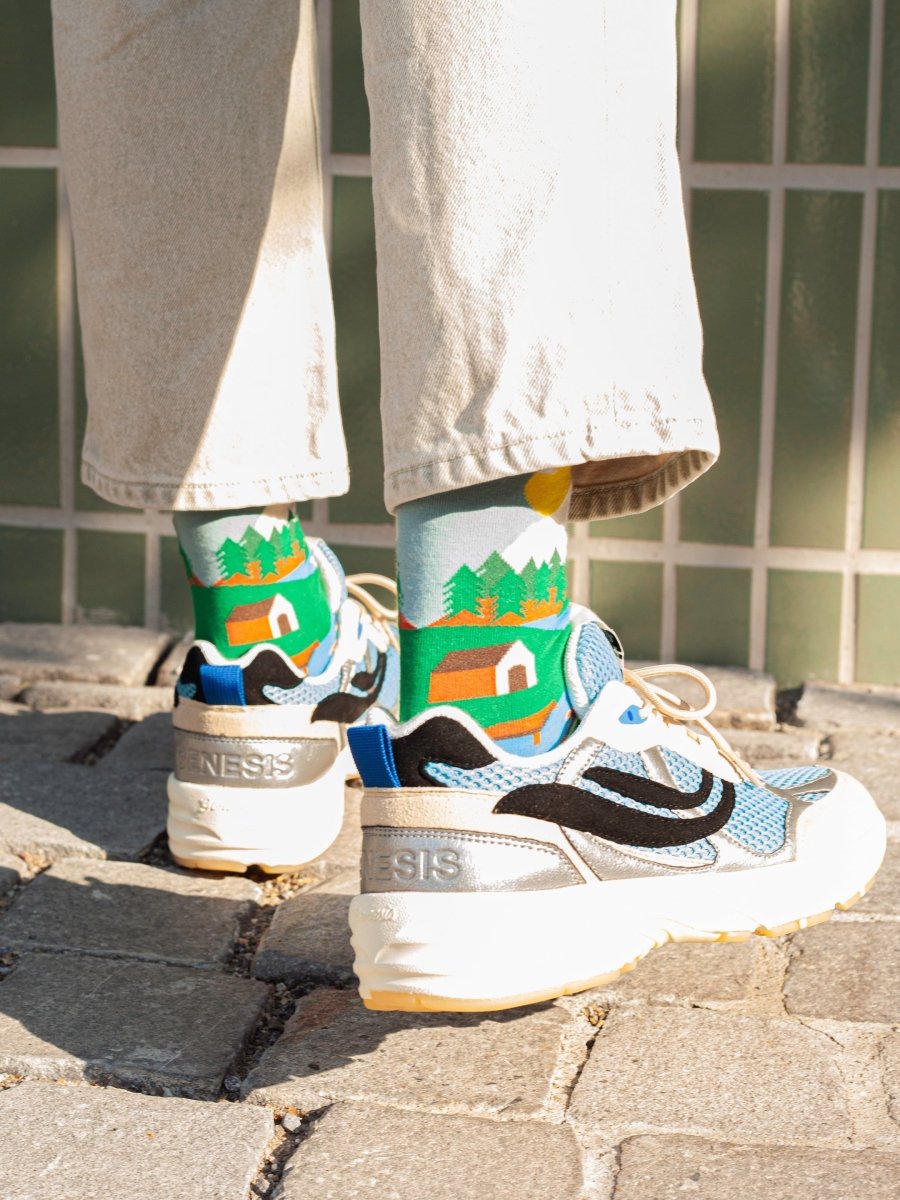 Bunte Socken Mountain Escape von DillySocks