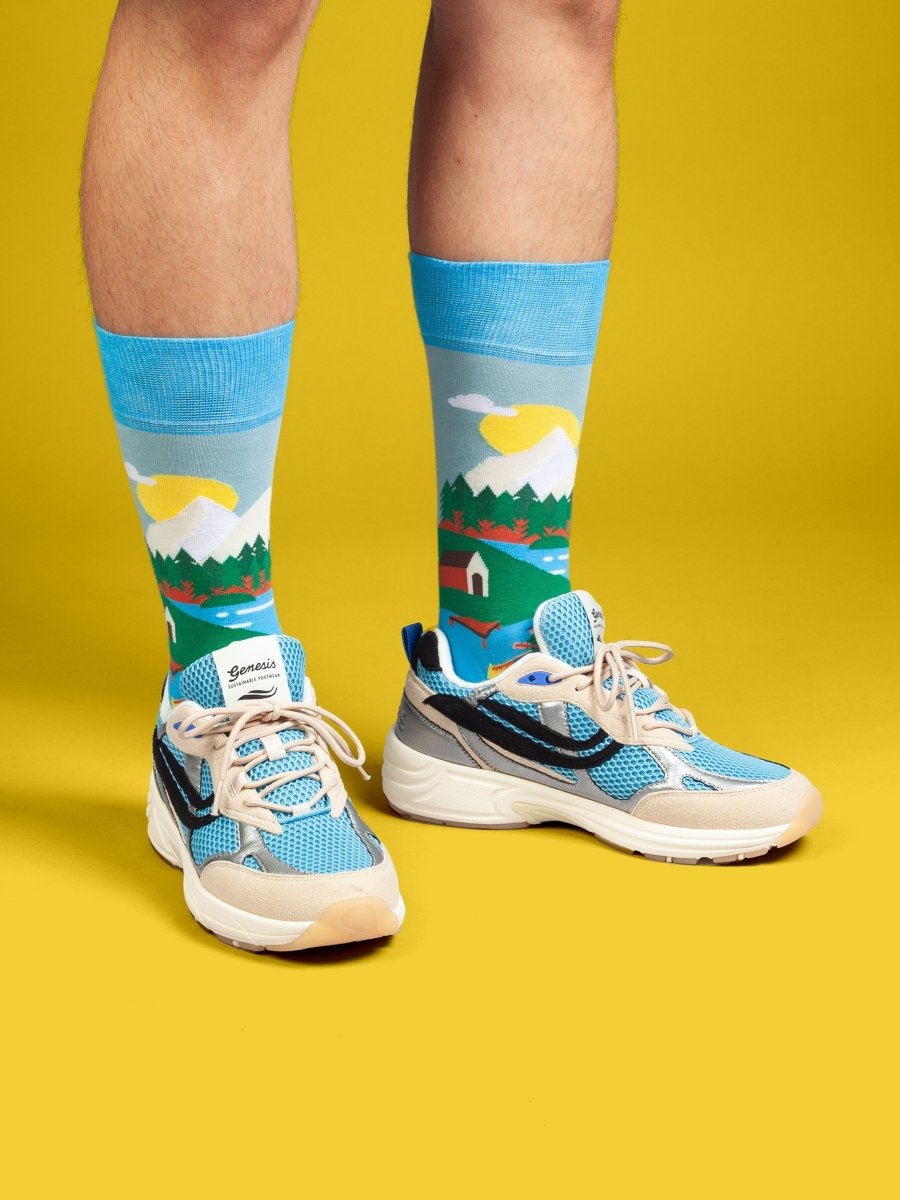 Bunte Socken Mountain Escape von DillySocks