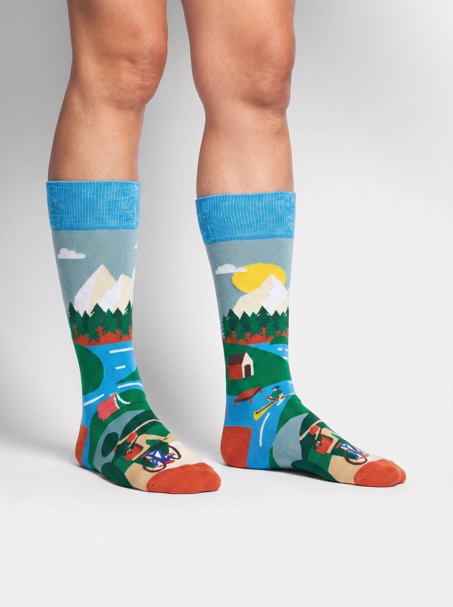 Bunte Socken Mountain Escape von DillySocks