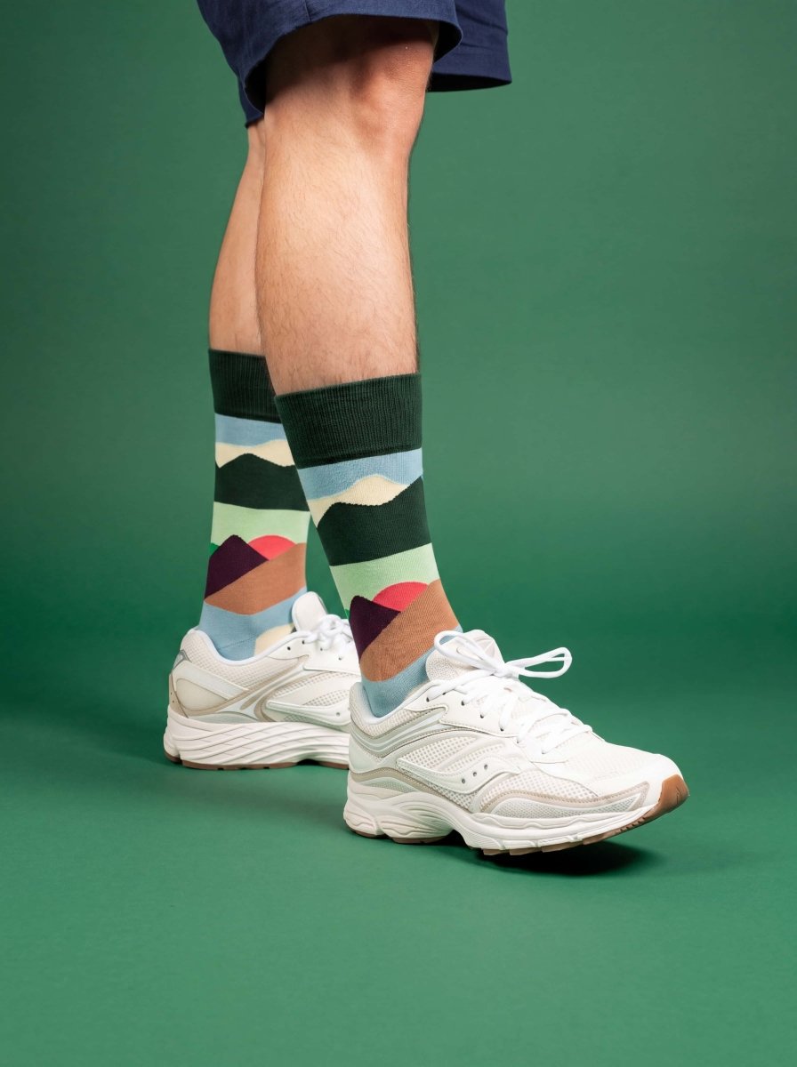 Bunte Socken Mountain Peaks von DillySocks