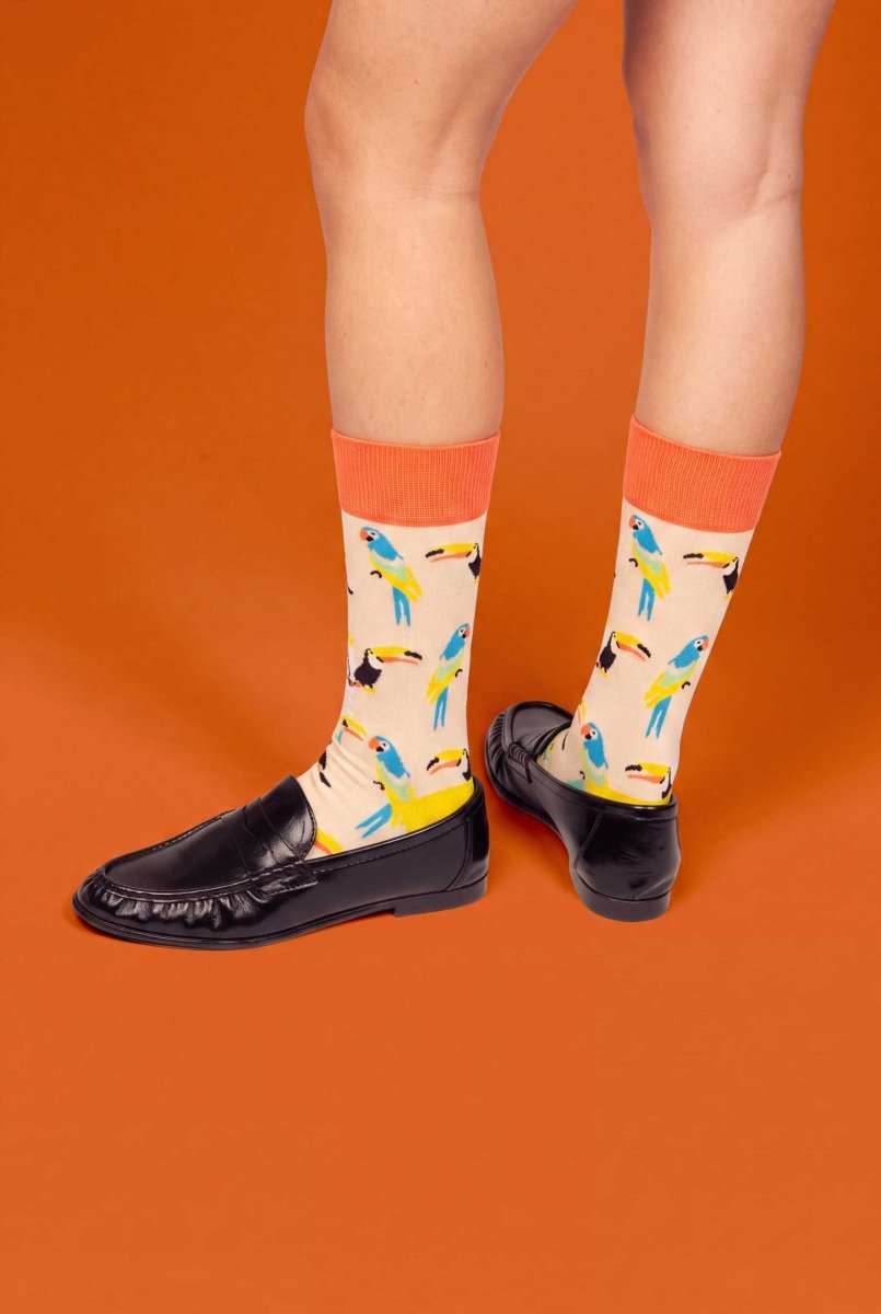 Bunte Socken Sand Aviary von DillySocks