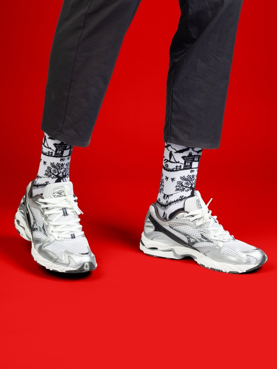 Bunte Socken Swiss Silhouette von DillySocks