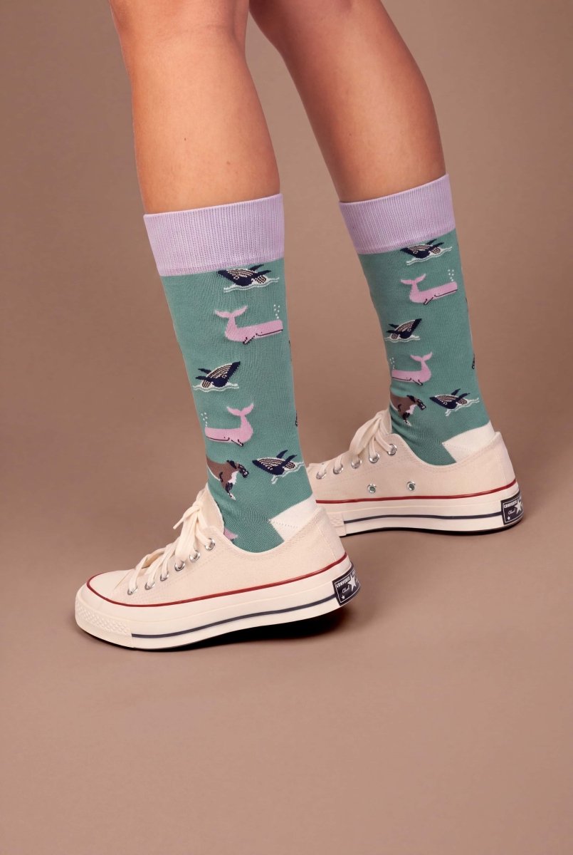 Bunte Socken Whale Party von DillySocks