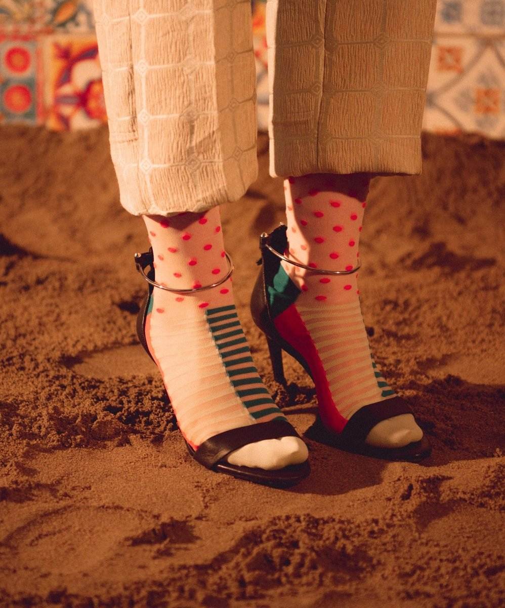 Zwei mal drei macht vier Socken mit Pippilotta-Design