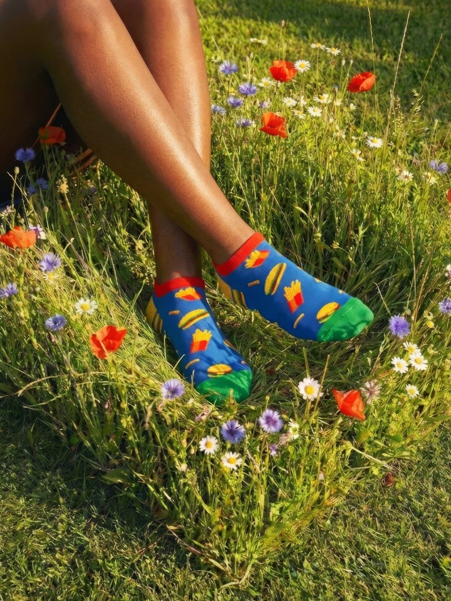Sneakersocken Short Burger n' Fries von DillySocks