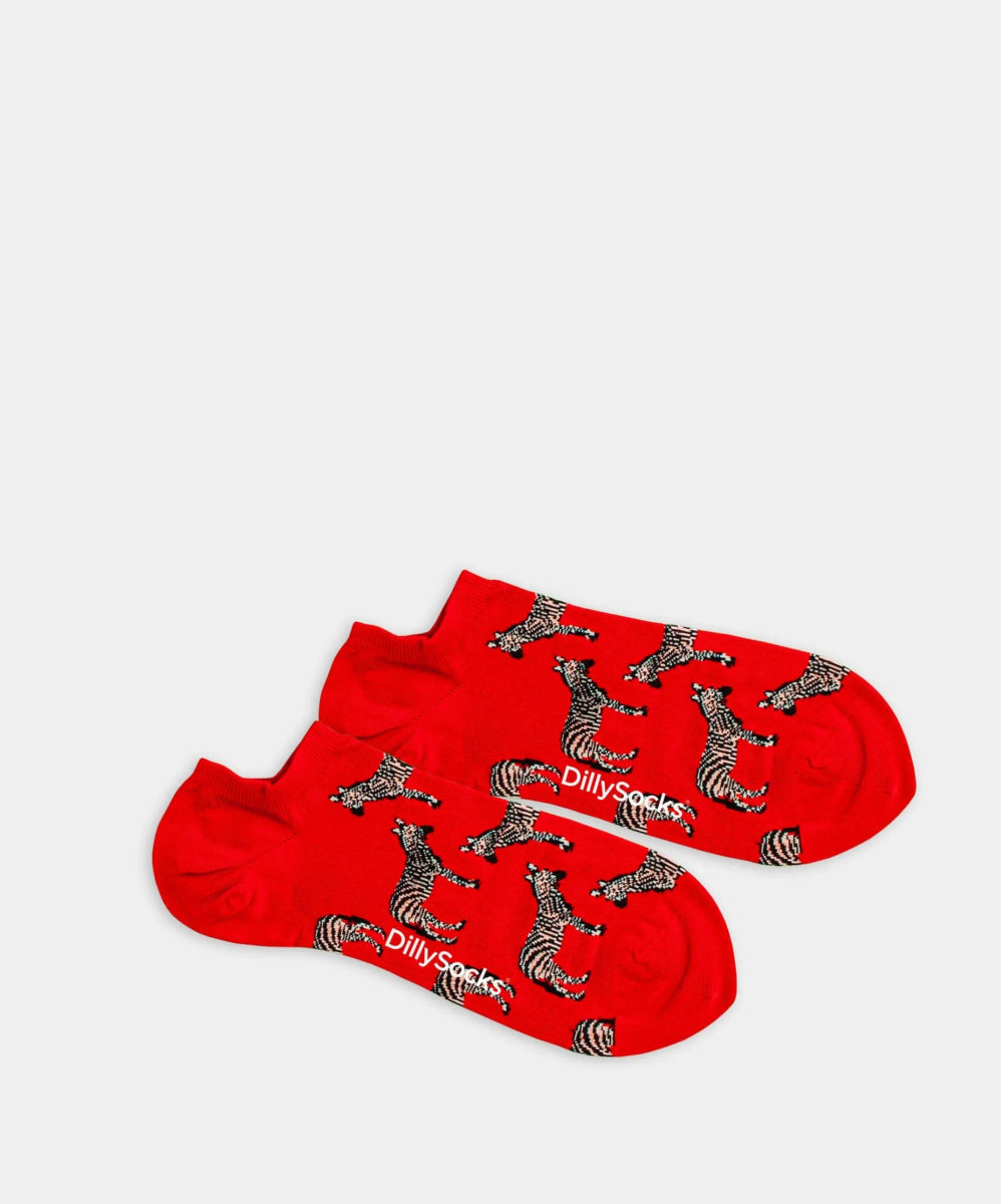 Sneakersocken Short Zebra von DillySocks