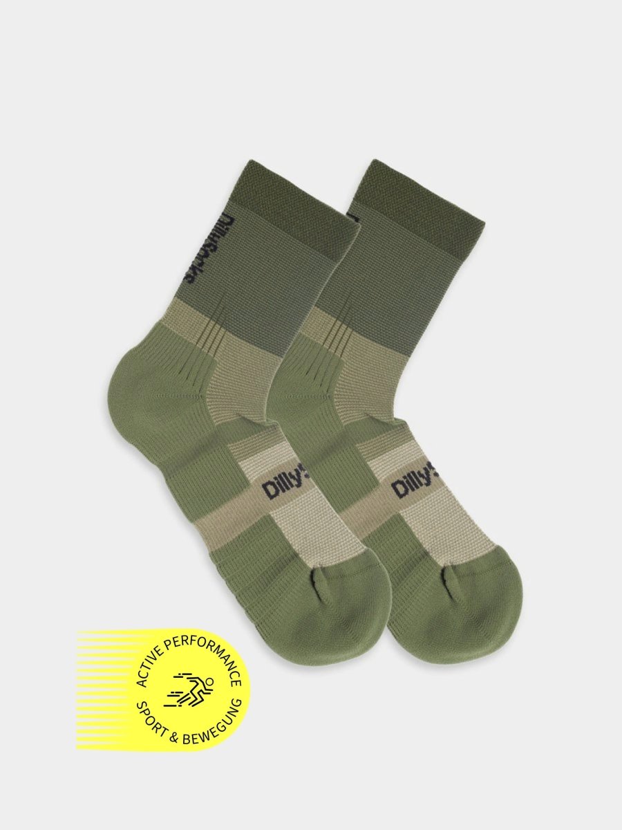 Socken Active Olive von DillySocks