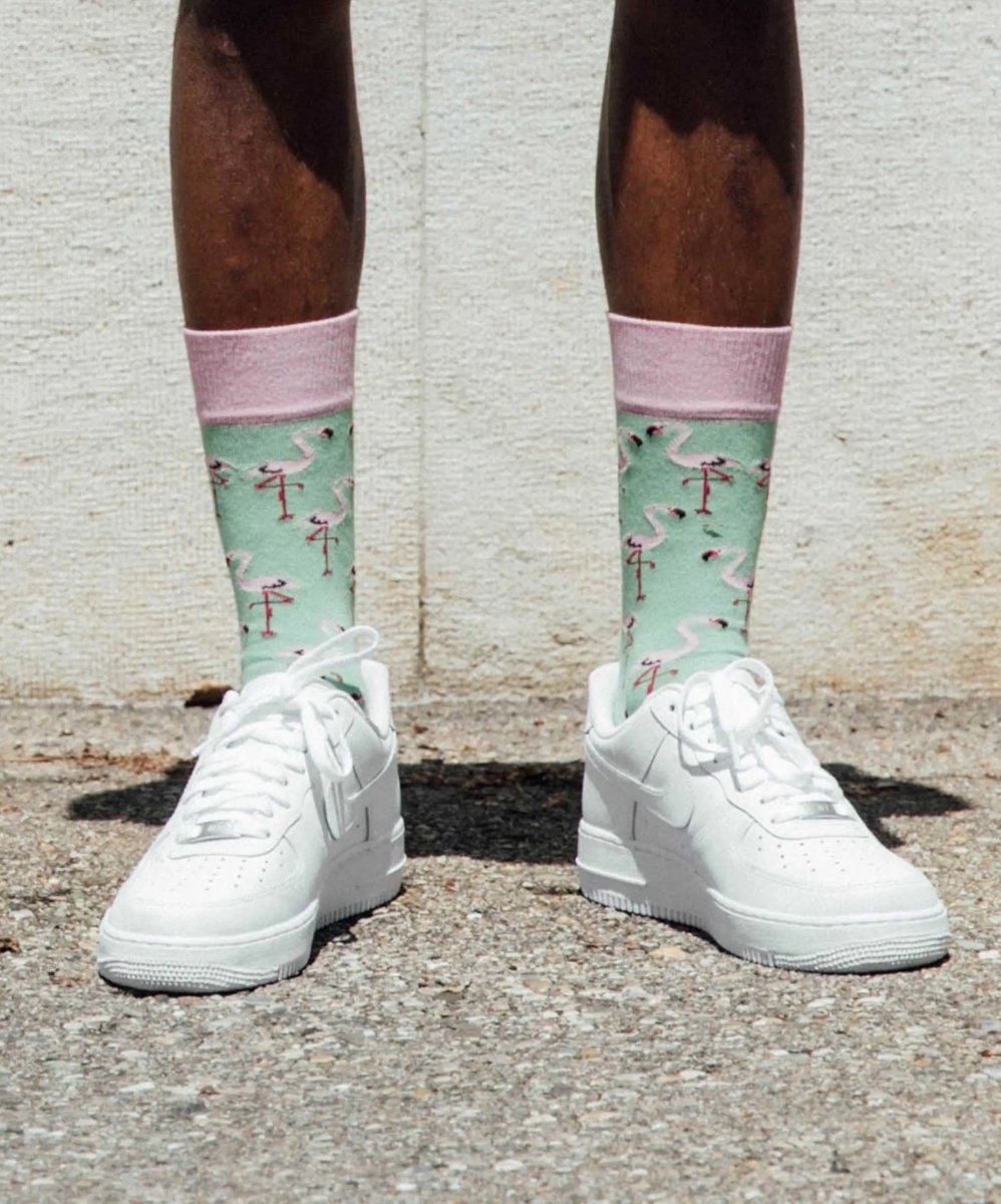 Socken Flamingo Lawn von DillySocks