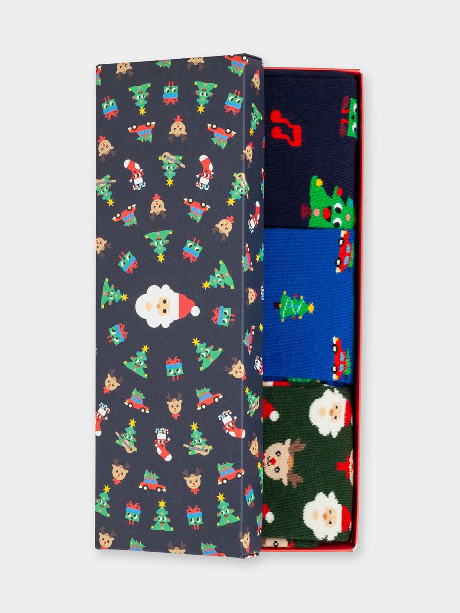 Socken - Geschenkbox Holiday Magic (3er Box) von DillySocks