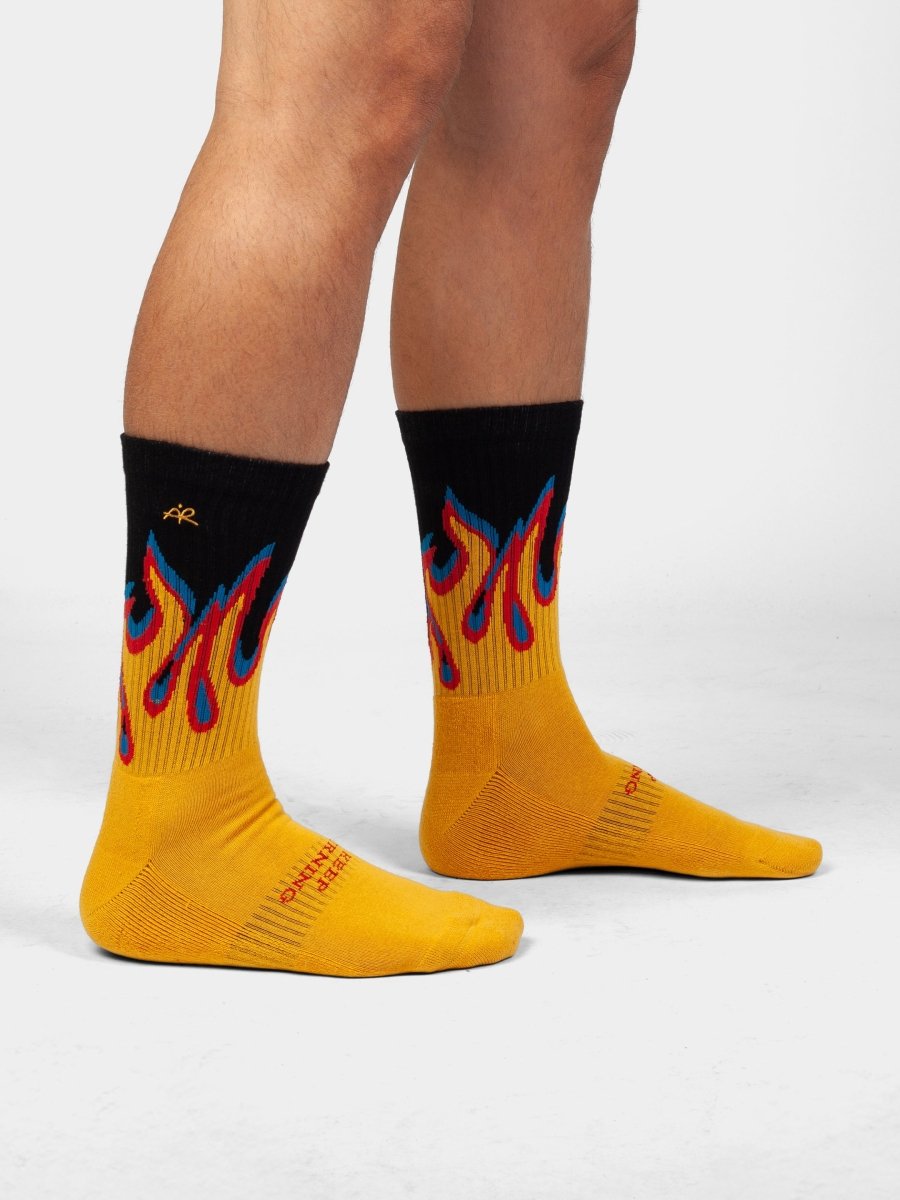 Socken Keep Burning. <br> Andri Ragettli Drop von DillySocks