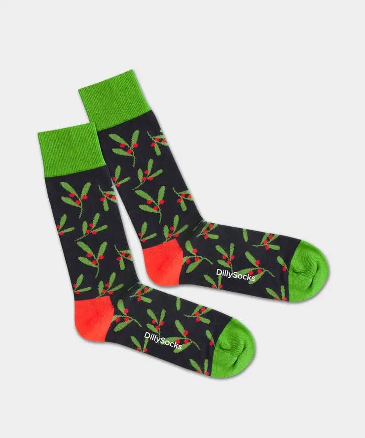 Socken Mistletoe von DillySocks