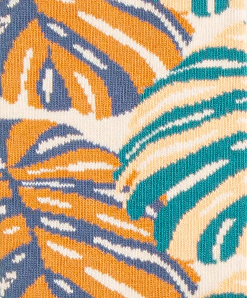 Monstrous Monstera Socken mit Dschungel-Design für normale Füße