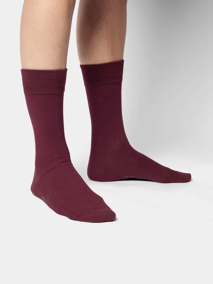 Socken - Sets D - Compose Wine Red (2er Pack) von DillySocks