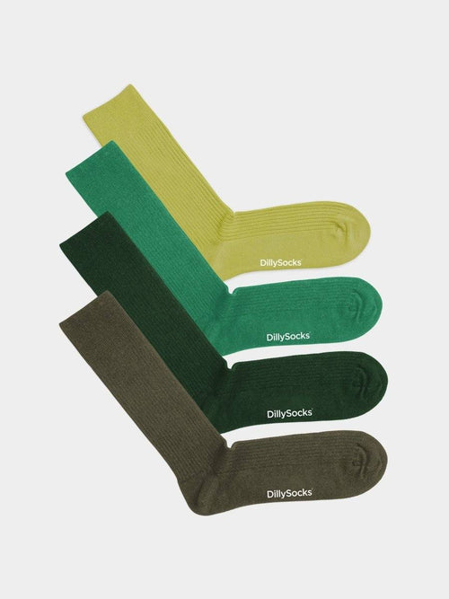 Ribbed Just Green (4-pack)