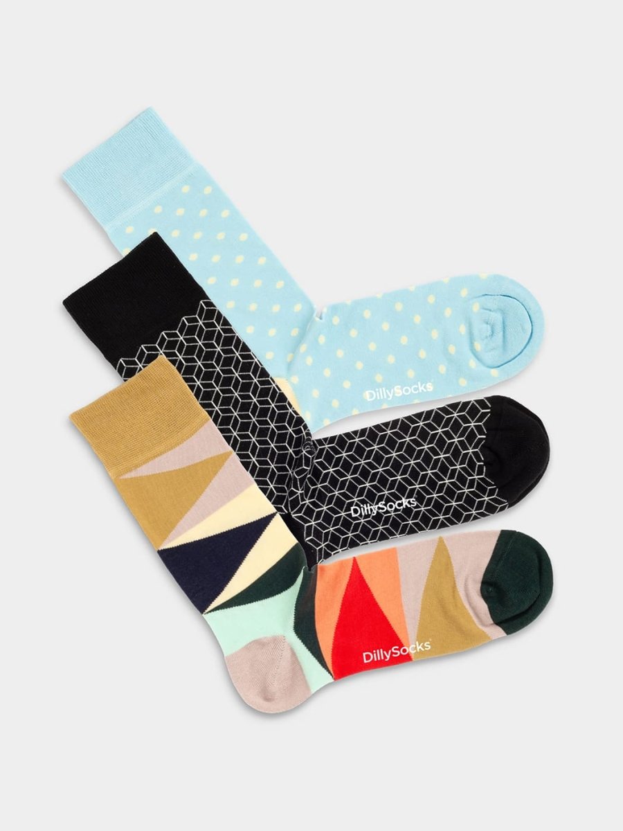 Socken - Sets Various Shapes 3er Set von DillySocks