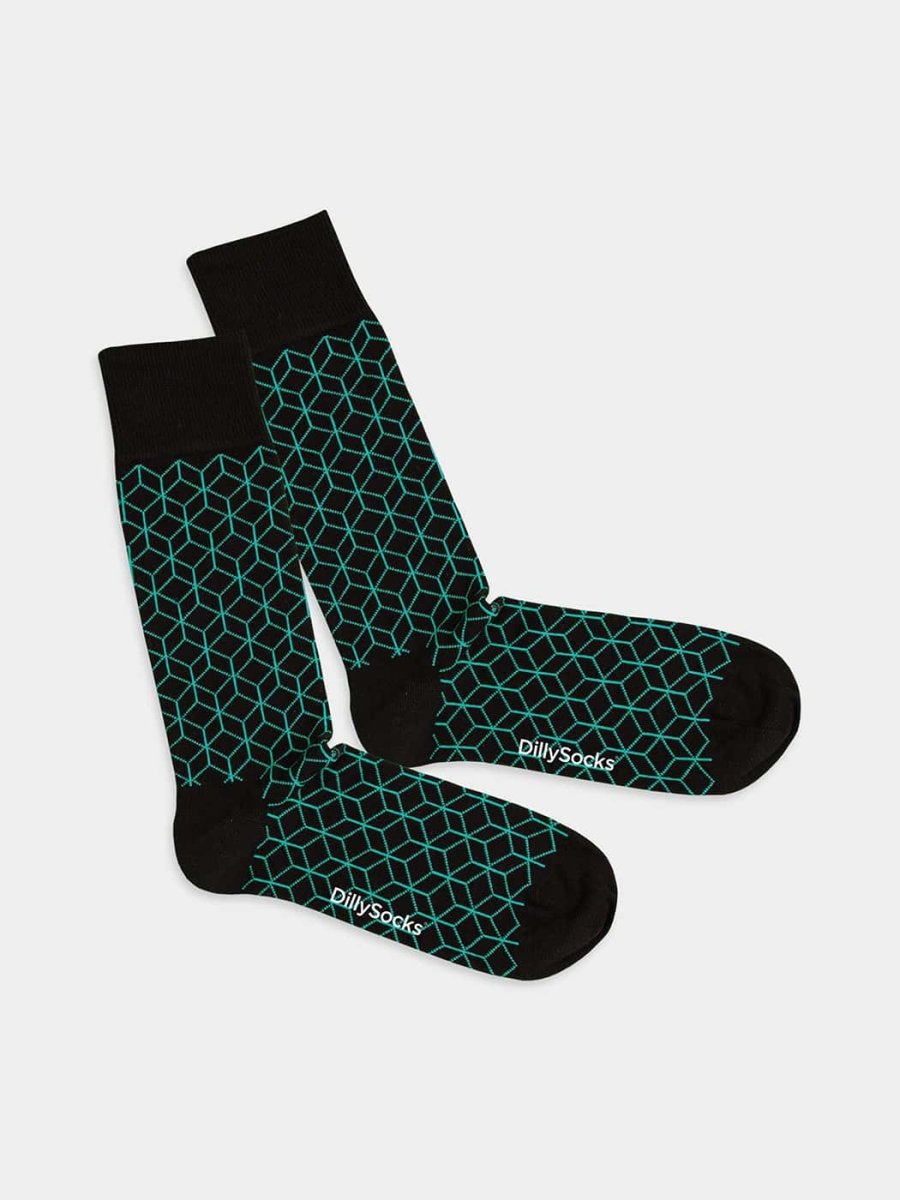 Socken Turquoise Lining von DillySocks